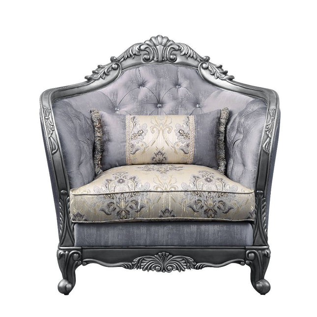 Ariadne - Chair - Fabric & Platinum - Tony's Home Furnishings