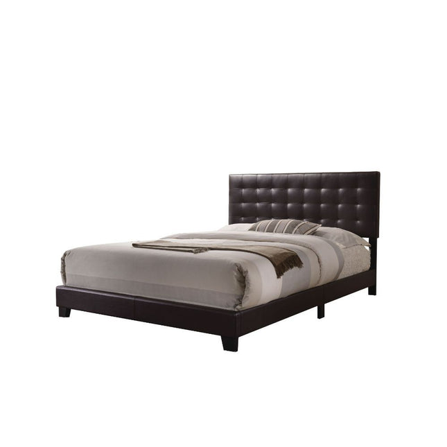 Masate - Queen Bed - Espresso PU - Tony's Home Furnishings