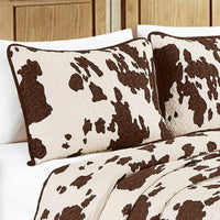 Thumbnail for Rustic Cowhide Brown Bedspread Quilt - 3 Piece Set Tony's Home Furnishings Furniture. Beds. Dressers. Sofas.