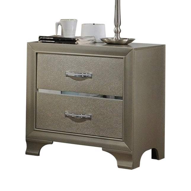 Carine - Nightstand - Champagne - Tony's Home Furnishings