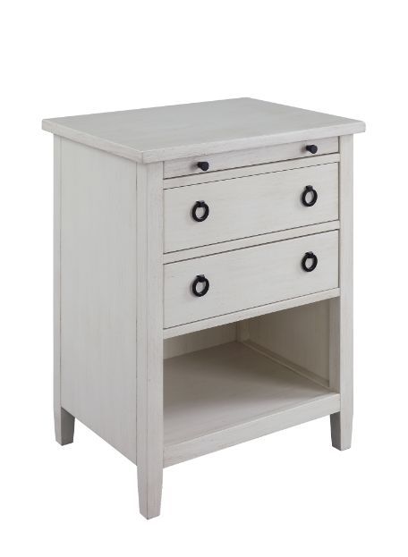 Halim - Accent Table - Antique White Finish - Tony's Home Furnishings