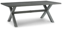 Thumbnail for Elite Park - Gray - Rect Dining Table W/Umb Opt Tony's Home Furnishings Furniture. Beds. Dressers. Sofas.