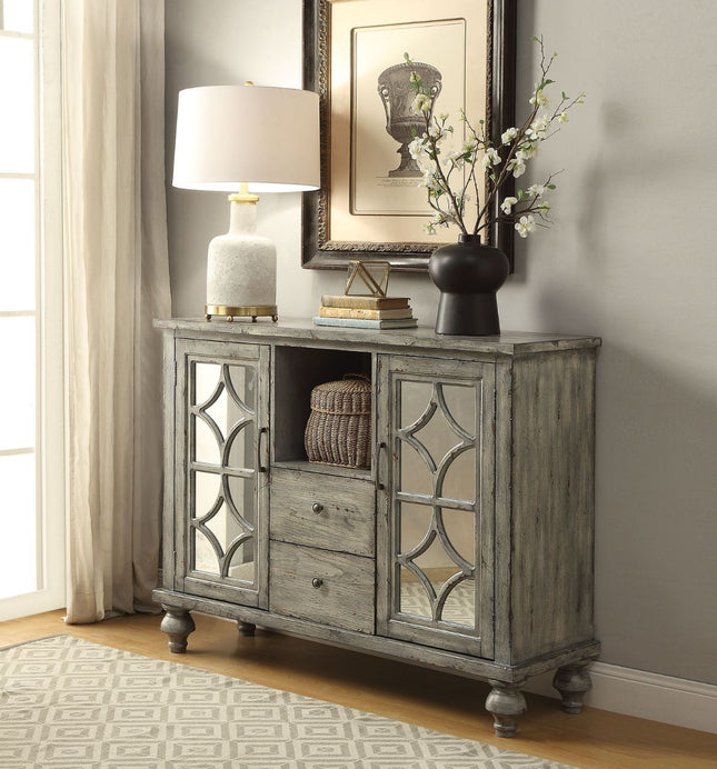 Velika - Accent Table - Weathered Gray - Wood - Tony's Home Furnishings