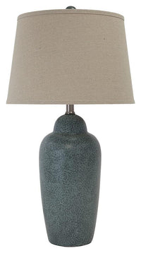Thumbnail for Saher - Green - Ceramic Table Lamp  - Earthy Ceramic Tony's Home Furnishings Furniture. Beds. Dressers. Sofas.