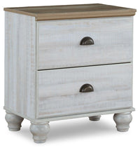 Thumbnail for Haven Bay - Brown / Beige - Two Drawer Night Stand Tony's Home Furnishings Furniture. Beds. Dressers. Sofas.