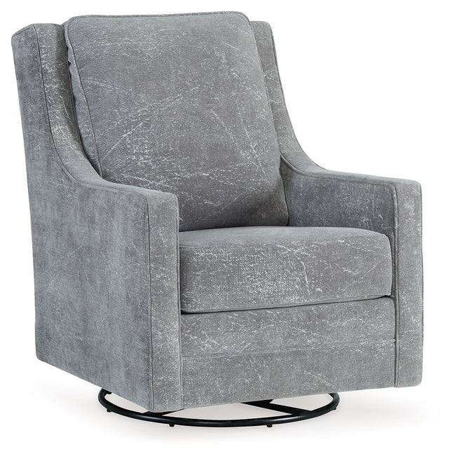 Kambria - Ash - Swivel Glider Accent Chair Signature Design by Ashley® 