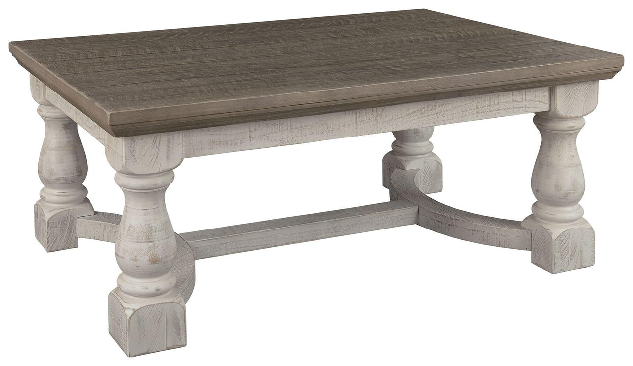 Havalance - Gray / White - Rectangular Cocktail Table Tony's Home Furnishings Furniture. Beds. Dressers. Sofas.