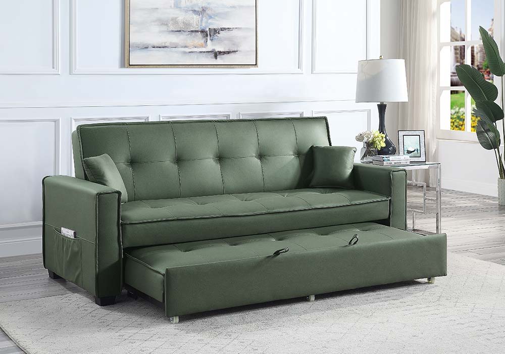 Octavio - Sofa - Green Fabric - Tony's Home Furnishings