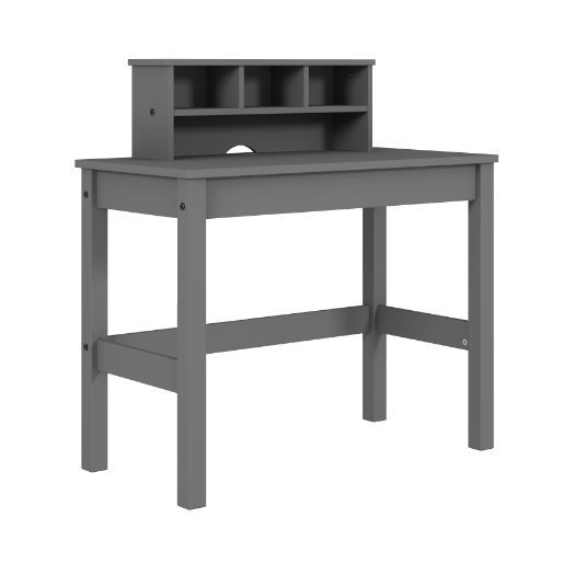 Logan - Writing Desk - Gray Finish - Tony's Home Furnishings