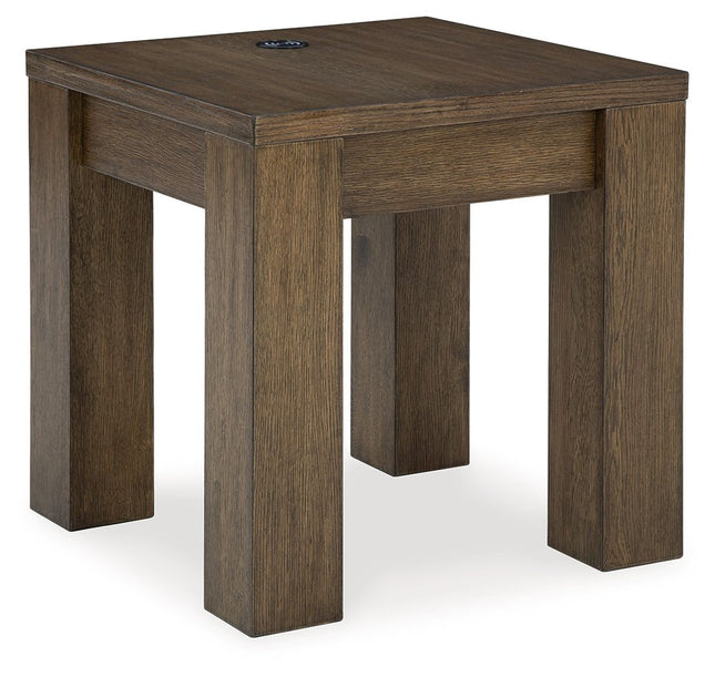 Rosswain - Warm Brown - Square End Table - Tony's Home Furnishings