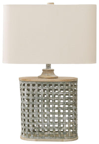 Thumbnail for Deondra - Gray - Metal Table Lamp Tony's Home Furnishings Furniture. Beds. Dressers. Sofas.
