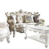 Picardy II - Loveseat - Fabric & Antique Pearl - Tony's Home Furnishings