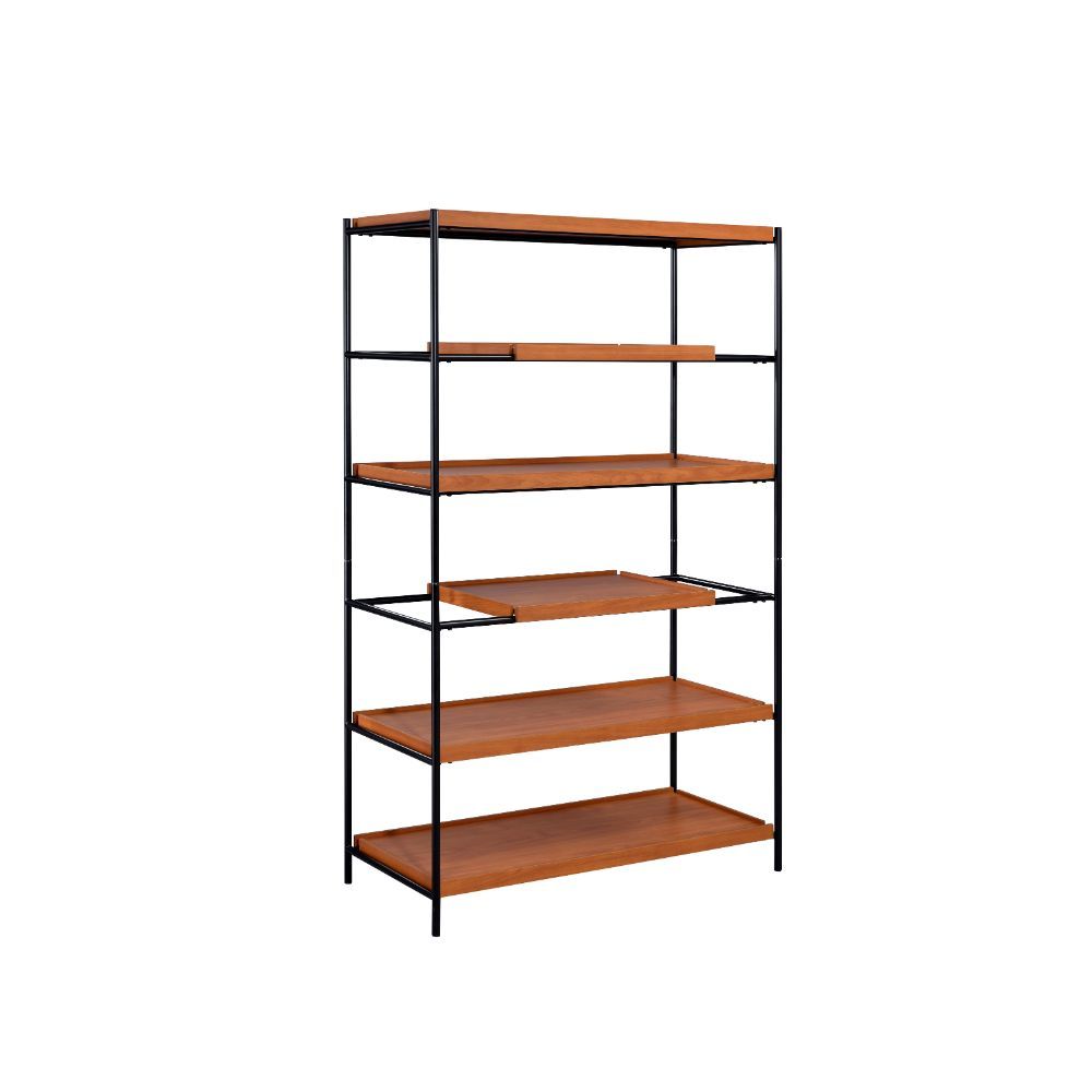 Oaken - Bookshelf - Honey Oak & Black - Tony's Home Furnishings