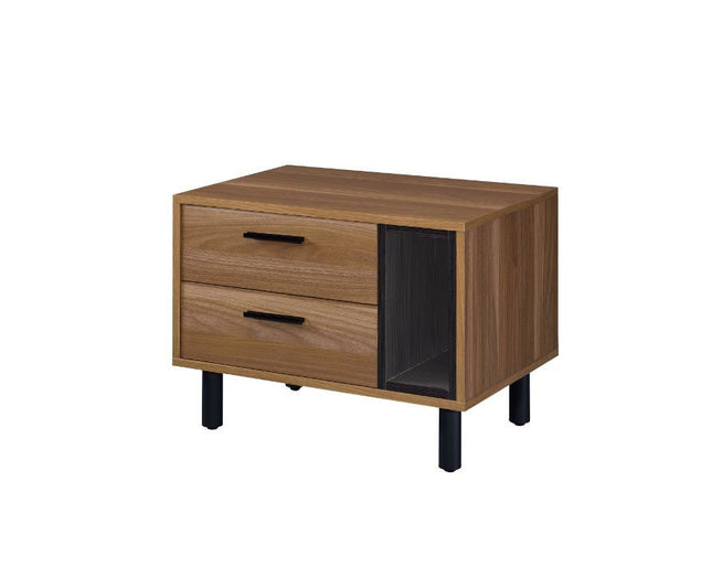 Trolgar - Accent Table - Brown Oak & Black Finish - Tony's Home Furnishings