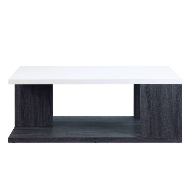 Pancho - Coffee Table - Gray & White High Gloss - Tony's Home Furnishings