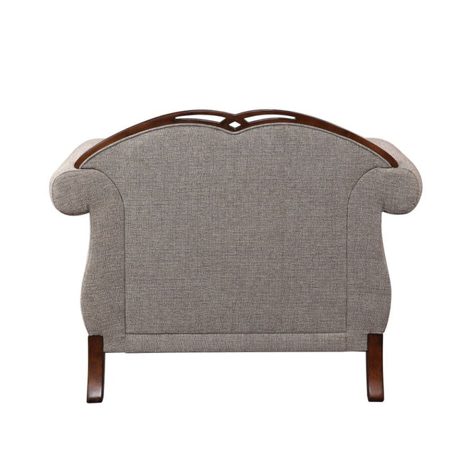 Miyeon - Chair - Fabric & Cherry - Tony's Home Furnishings