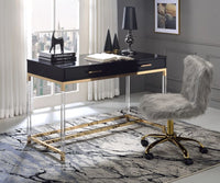 Thumbnail for Adiel - Desk - Black & Gold Finish - Tony's Home Furnishings