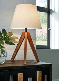 Thumbnail for Laifland - Wood Table Lamp (Set Of 2) Tony's Home Furnishings Furniture. Beds. Dressers. Sofas.