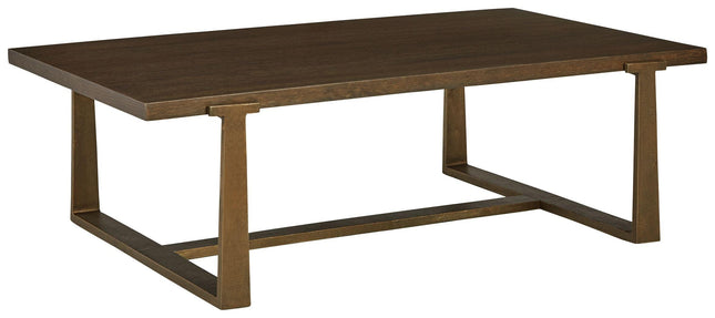 Balintmore - Brown / Gold Finish - Rectangular Cocktail Table Signature Design by Ashley® Yakima WA