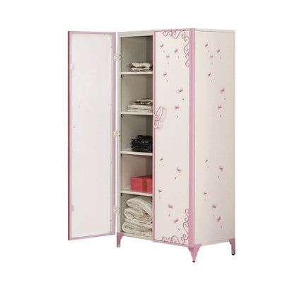 Priya II - Wardrobe - White & Light Purple - Tony's Home Furnishings