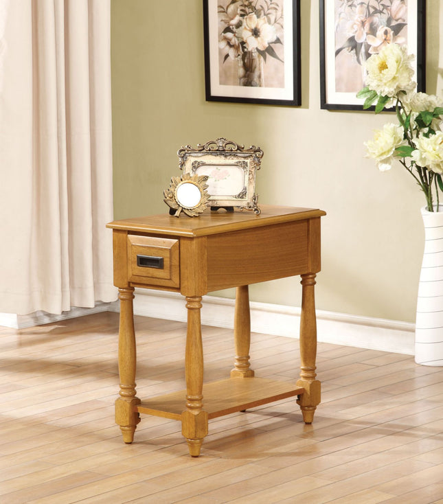 Qrabard - Accent Table - Light Oak - Tony's Home Furnishings