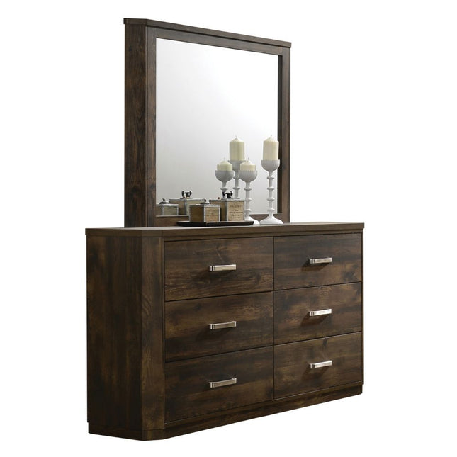 Elettra - Mirror - Rustic Walnut - Tony's Home Furnishings