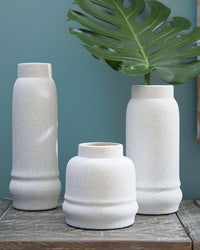 Thumbnail for Jayden - White - Vase Set (Set of 3) Tony's Home Furnishings Furniture. Beds. Dressers. Sofas.