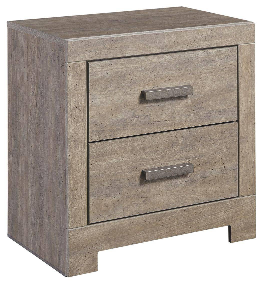 Culverbach - Gray - Two Drawer Night Stand Tony's Home Furnishings Furniture. Beds. Dressers. Sofas.