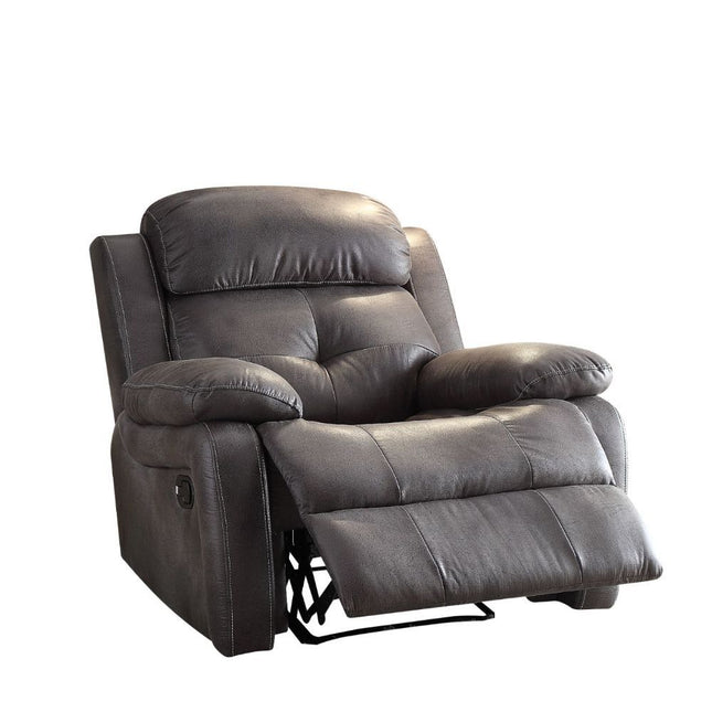 Ashe - Recliner - Gray Polished Microfiber - Tony's Home Furnishings