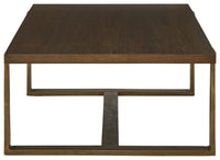 Thumbnail for Balintmore - Brown / Gold Finish - Rectangular Cocktail Table Tony's Home Furnishings Furniture. Beds. Dressers. Sofas.