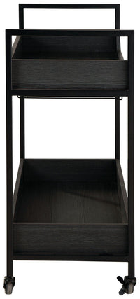 Thumbnail for Yarlow - Black / Gray - Bar Cart Tony's Home Furnishings Furniture. Beds. Dressers. Sofas.