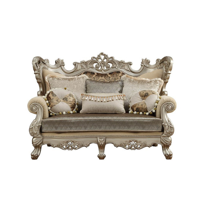 Ranita - Loveseat - Fabric & Champagne - Tony's Home Furnishings