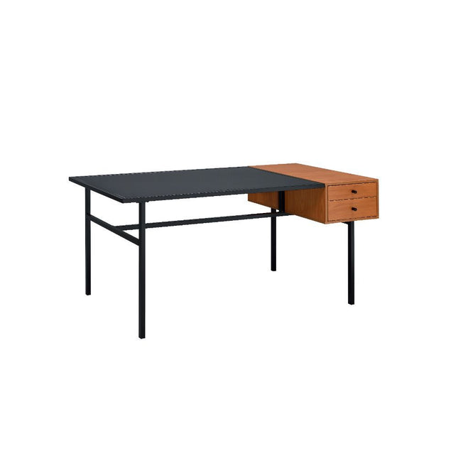 Oaken - Desk - Honey Oak & Black - Tony's Home Furnishings