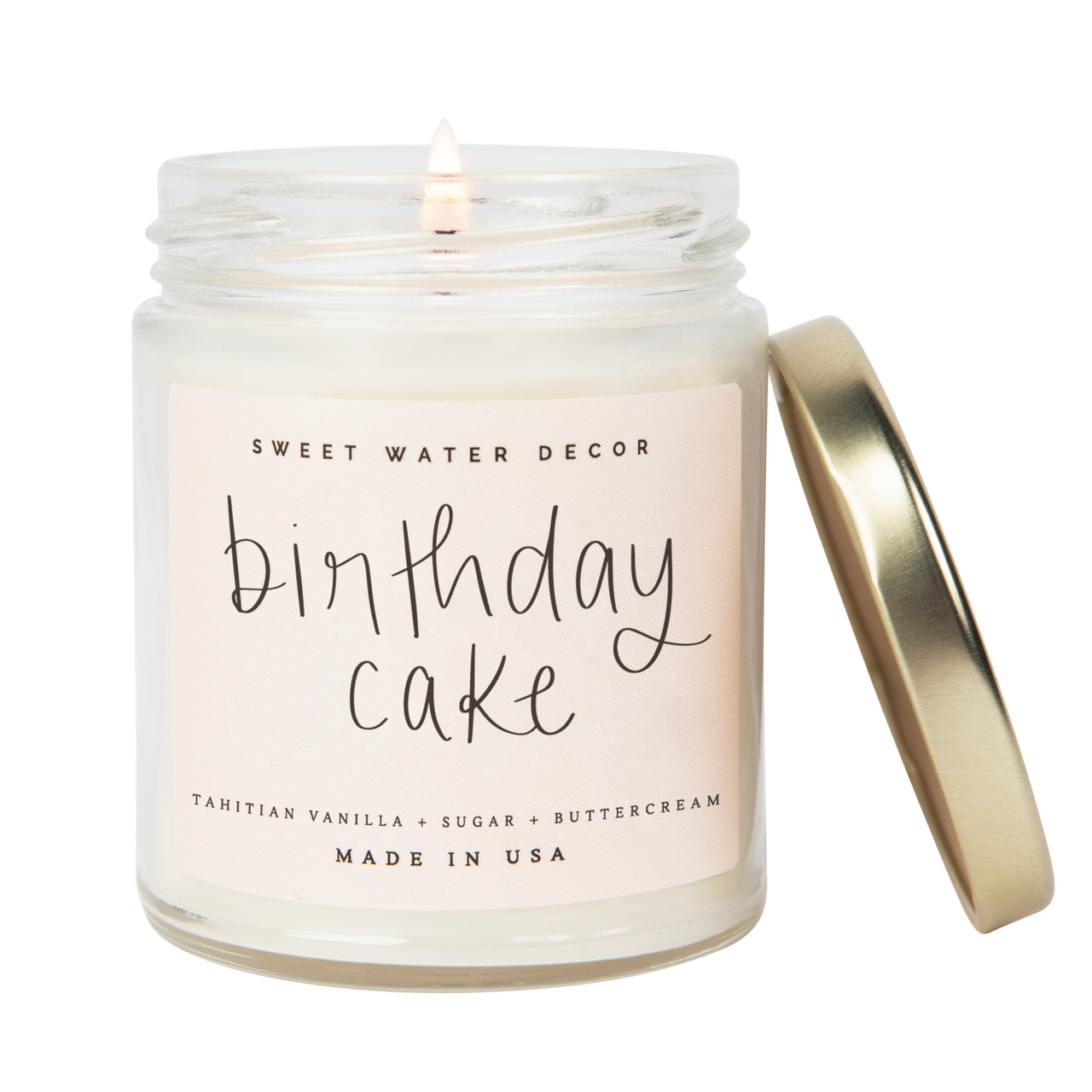 Birthday Cake Soy Candle - Clear Jar - 9 oz - Tony's Home Furnishings