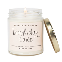 Thumbnail for Birthday Cake Soy Candle - Clear Jar - 9 oz - Tony's Home Furnishings