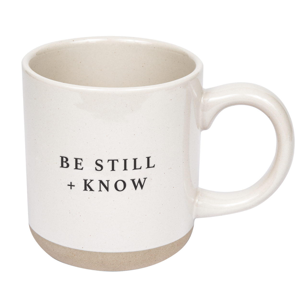 Be Still and Know Stoneware Coffee Mug - Tony's Home Furnishings
