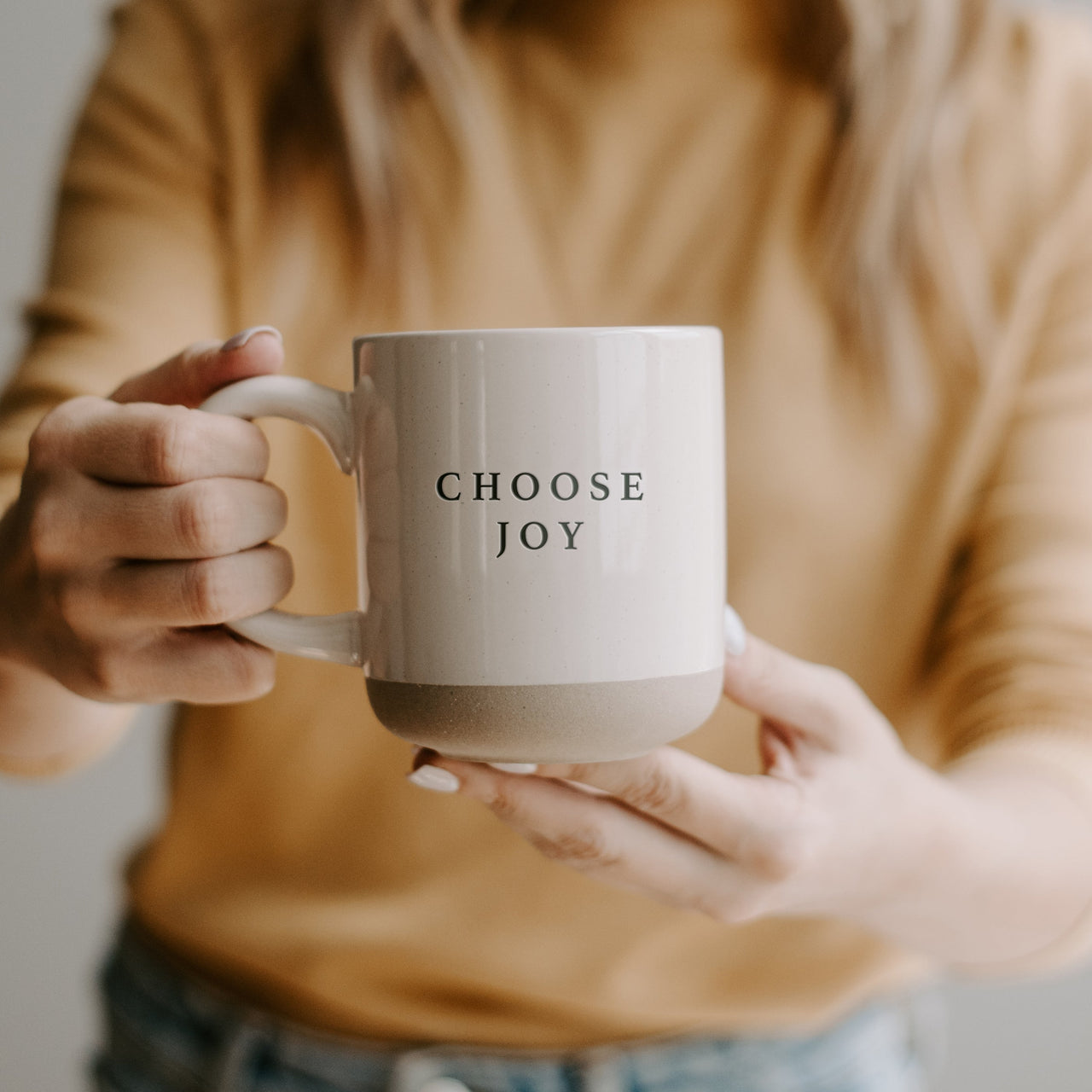 Choose Joy Stoneware Coffee Mug - Tony's Home Furnishings