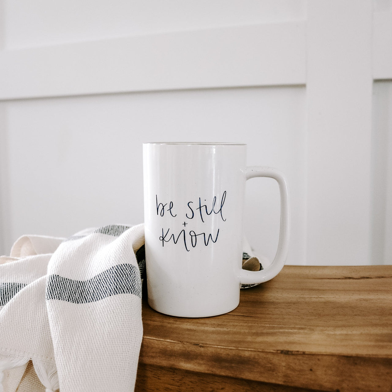 Be Still and Know Tall Coffee Mug - Tony's Home Furnishings