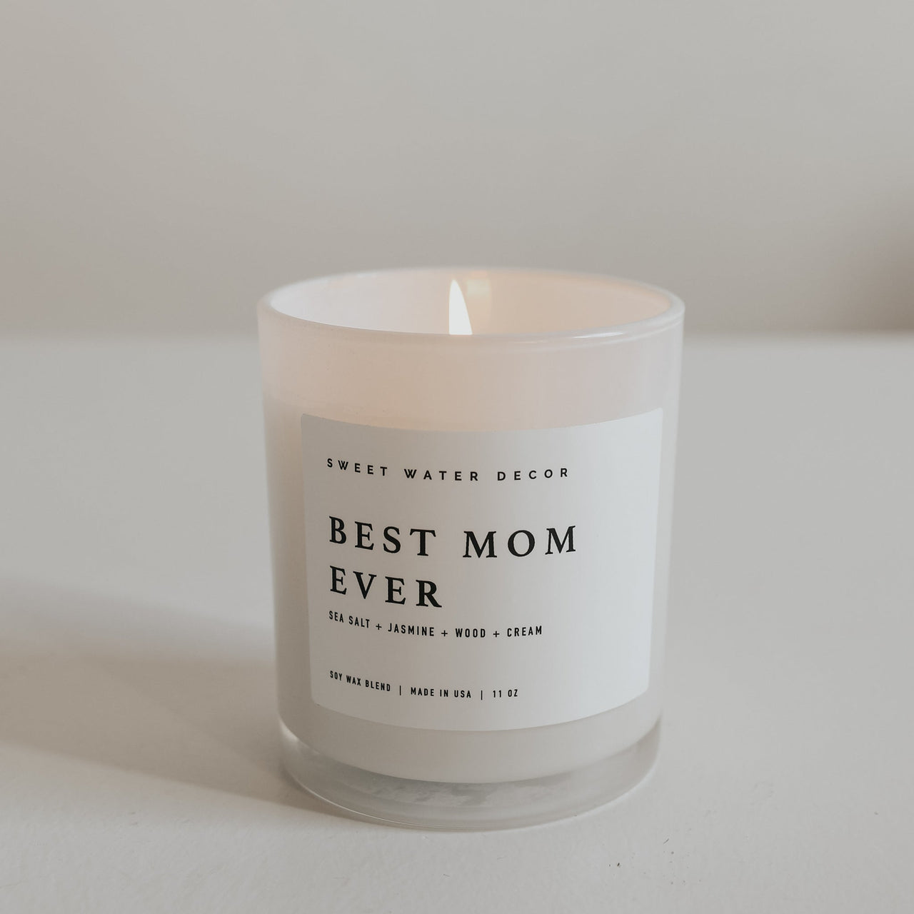 Best Mom Ever Soy Candle - White Jar - 11 oz - Tony's Home Furnishings