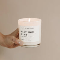 Thumbnail for Best Mom Ever Soy Candle - White Jar - 11 oz Tony's Home Furnishings Furniture. Beds. Dressers. Sofas.