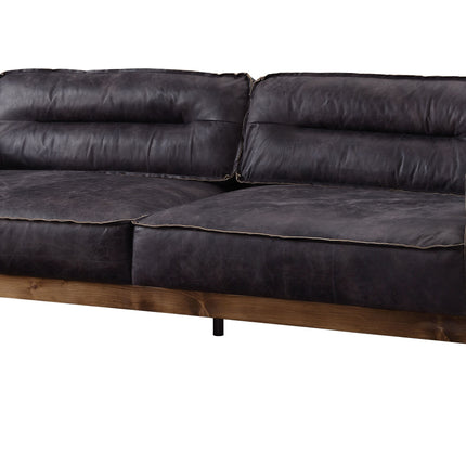 Silchester - Sofa - Antique Ebony Top Grain Leather - Tony's Home Furnishings