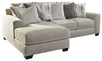 Thumbnail for Ardsley - Pewter - 2-Piece Sectional With Laf Corner Chaise Tony's Home Furnishings Furniture. Beds. Dressers. Sofas.
