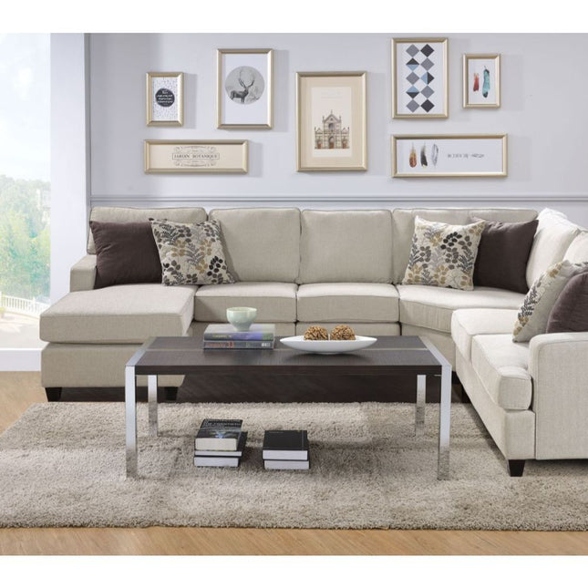 Jethro - Coffee Table - Espresso & Chrome - Tony's Home Furnishings