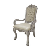 Thumbnail for Dresden - Arm Chair (Set of 2) - PU & Bone White Finish - Tony's Home Furnishings