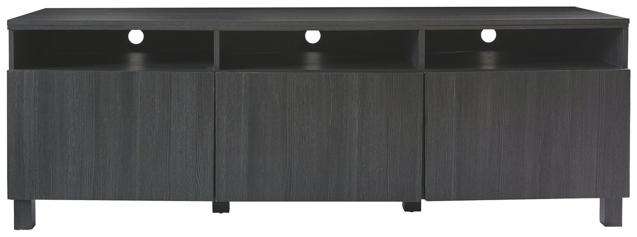 Yarlow - Black - Extra Large TV Stand - Tony's Home Furnishings