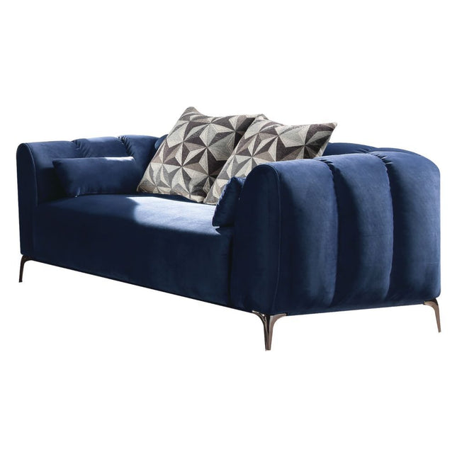 Hellebore - Loveseat - Blue Velvet - Tony's Home Furnishings