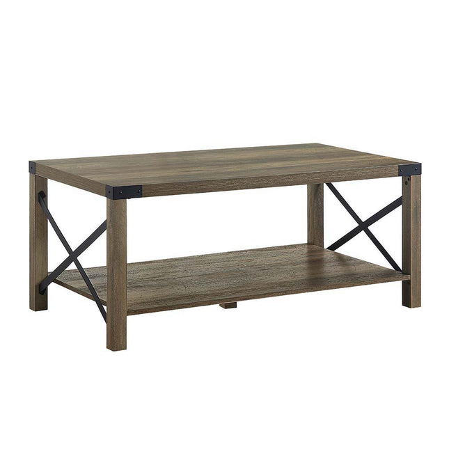 Abiram - Coffee Table - Rustic Oak Finish - Tony's Home Furnishings