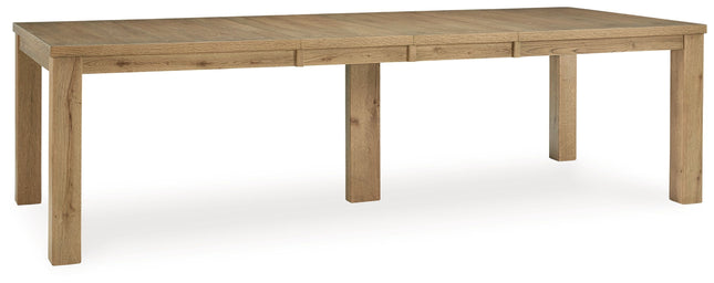 Galliden - Light Brown - Rectangular Dining Room Extension Table - Tony's Home Furnishings