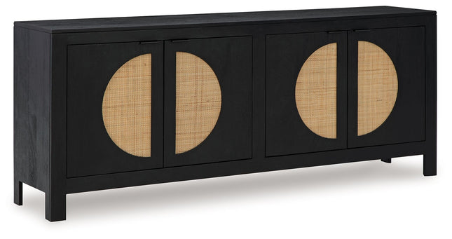 Cliffiings - Black / Natural - Accent Cabinet - Tony's Home Furnishings