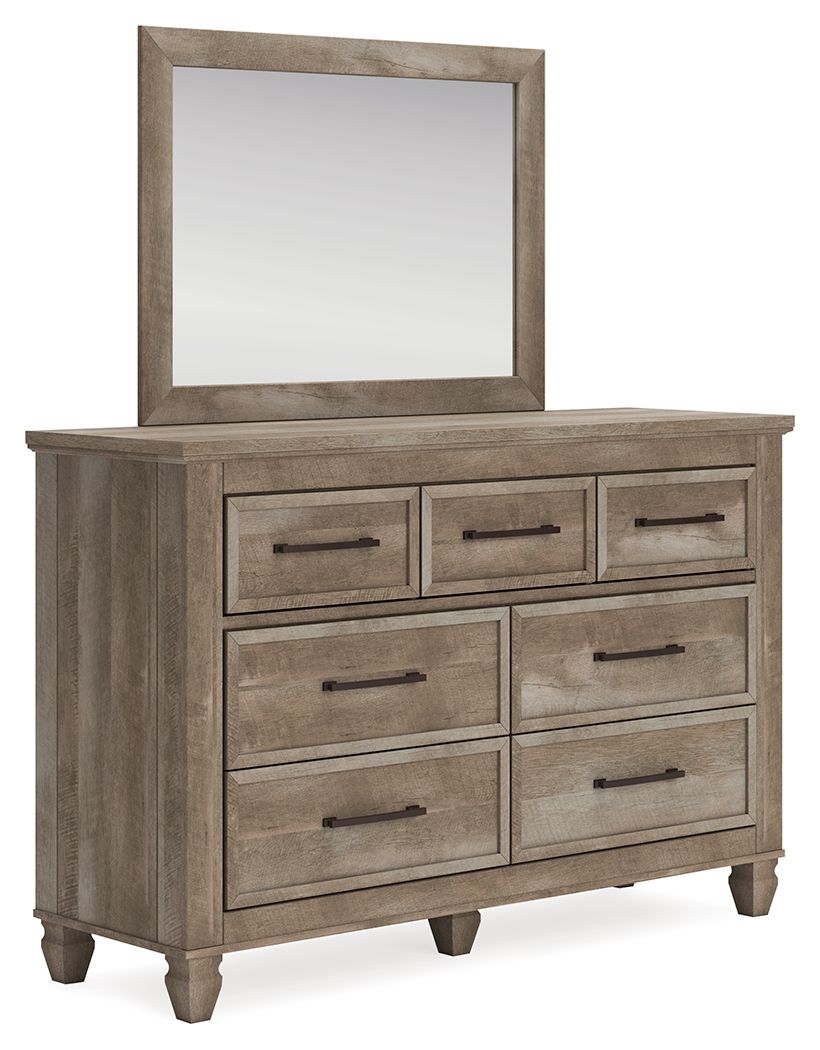 Yarbeck - Sand - Dresser And Mirror Tony's Home Furnishings Furniture. Beds. Dressers. Sofas.